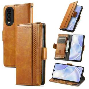 For Huawei nova 8 SE Youth CaseNeo Business Splicing Dual Magnetic Buckle Horizontal Flip PU Leather Case with Holder & Card Slots & Wallet(Khaki)