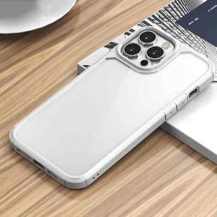 For iPhone 13 iPAKY Royal Armor Shockproof TPU + Clear PC Protective Case(White)