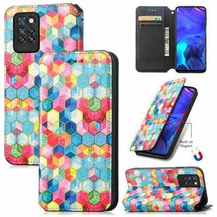 For Infinix Note 10 Pro Colorful Magnetic Horizontal Flip PU Leather Case with Holder & Card Slot & Wallet(Magic Space)