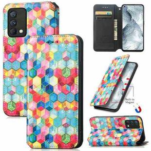 For OPPO Realme GT Master Colorful Magnetic Horizontal Flip PU Leather Case with Holder & Card Slot & Wallet(Magic Space)