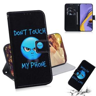 For Galaxy A51 Coloured Drawing Horizontal Flip Leather Case, with Holder & Card Slots & Wallet(Angry)