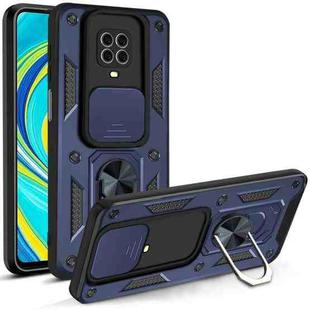 For Xiaomi Redmi Note 9S Sliding Camera Cover Design TPU+PC Protective Case(Blue)