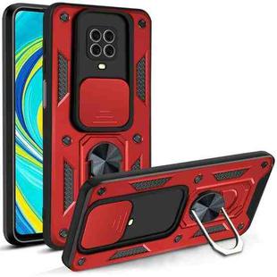 For Xiaomi Redmi Note 9S Sliding Camera Cover Design TPU+PC Protective Case(Red)