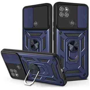 For Motorola Moto G9 Power Sliding Camera Cover Design TPU+PC Protective Case(Blue)