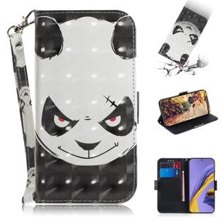 For Galaxy A51 3D Painting Pattern Coloured Drawing Horizontal Flip Leather Case with Holder & Card Slots & Wallet(Angry Bear)