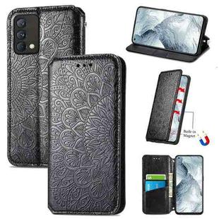 For OPPO Realme GT Master Blooming Mandala Embossed Pattern Magnetic Horizontal Flip Leather Case with Holder & Card Slots & Wallet(Black)