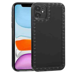Bear Pattern TPU Phone Protective Case For iPhone 11(Transparent Black)
