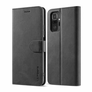 For Xiaomi Redmi 10 LC.IMEEKE Calf Texture Horizontal Flip Leather Case with Holder & Card Slots & Wallet(Black)