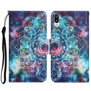 For Samsung Galaxy A10 / M10 Painted Pattern Horizontal Flip Leather Case with Holder & Card Slot & Wallet(Starry Mandala)