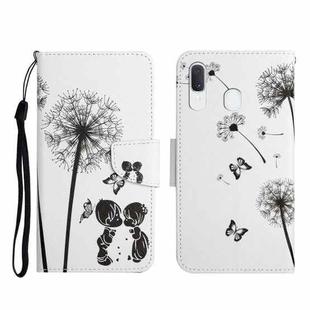 For Samsung Galaxy A20e Painted Pattern Horizontal Flip Leather Case with Holder & Card Slot & Wallet(Dandelion)