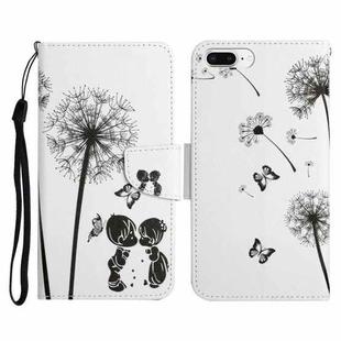 Painted Pattern Horizontal Flip Leather Case with Holder & Card Slot & Wallet For iPhone 8 Plus & 7 Plus(Dandelion)