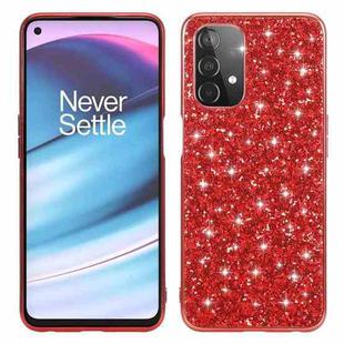 For OnePlus Nord N200 5G Glitter Powder Shockproof TPU Protective Case(Red)