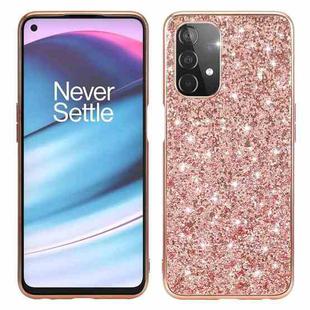 For OnePlus Nord N200 5G Glitter Powder Shockproof TPU Protective Case(Rose Gold)