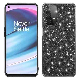 For OnePlus Nord N200 5G Glitter Powder Shockproof TPU Protective Case(Black)