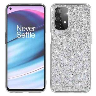 For OnePlus Nord N200 5G Glitter Powder Shockproof TPU Protective Case(Silver)