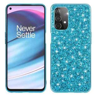 For OnePlus Nord N200 5G Glitter Powder Shockproof TPU Protective Case(Blue)