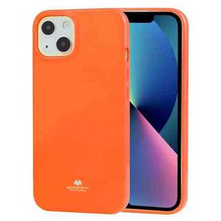 GOOSPERY JELLY TPU Fluorescence Shockproof and Scratch Case For iPhone 13 mini(Orange)