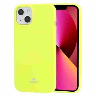 For iPhone 13 GOOSPERY JELLY TPU Fluorescence Shockproof and Scratch Case(Lime)