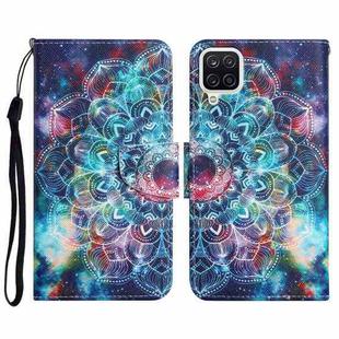For Samsung Galaxy A22 Painted Pattern Horizontal Flip Leather Case with Holder & Card Slot & Wallet(Starry Mandala)