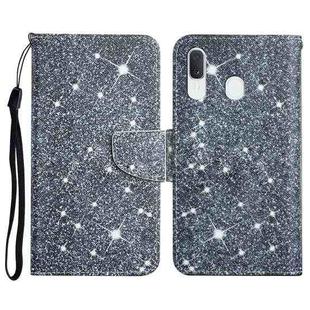For Samsung Galaxy A40 Painted Pattern Horizontal Flip Leather Case with Holder & Card Slot & Wallet(Gypsophila)