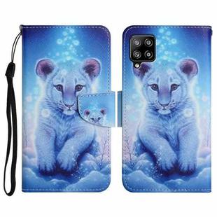 For Samsung Galaxy A42 5G Painted Pattern Horizontal Flip Leather Case with Holder & Card Slot & Wallet(Little Leopard)
