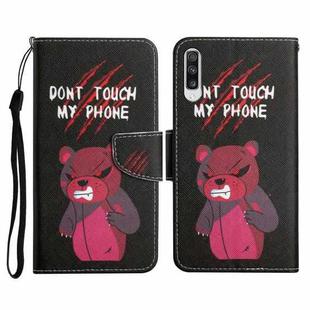 For Samsung Galaxy A70 Painted Pattern Horizontal Flip Leather Case with Holder & Card Slot & Wallet(Red Bear)