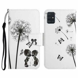 For Samsung Galaxy A71 Painted Pattern Horizontal Flip Leather Case with Holder & Card Slot & Wallet(Dandelion)