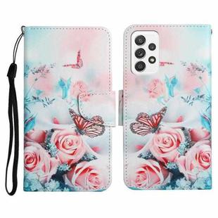 For Samsung Galaxy A72 5G / 4G Painted Pattern Horizontal Flip Leather Case with Holder & Card Slot & Wallet(Peony Butterfly)