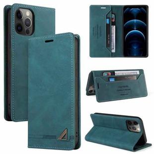 Skin Feel Anti-theft Brush Horizontal Flip Leather Case with Holder & Card Slots & Wallet For iPhone 11 Pro(Blue)