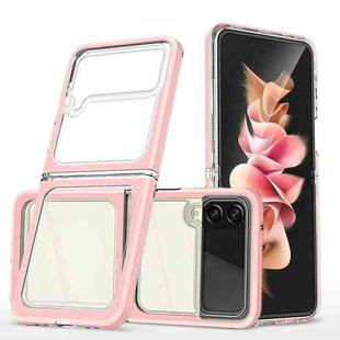For Samsung Galaxy Z Flip3 5G Bright Series Clear Acrylic + PC+TPU Shockproof Case(Pink)