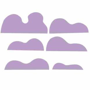 6 in 1 Irregular Cardboard Paper Cut Geometry Photography Props Background Board(Light Purple)