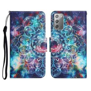 For Samsung Galaxy Note20 Painted Pattern Horizontal Flip Leather Case with Holder & Card Slot & Wallet(Starry Mandala)