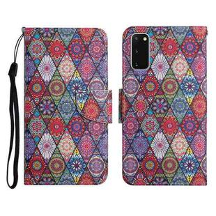 For Samsung Galaxy S20 Painted Pattern Horizontal Flip Leather Case with Holder & Card Slot & Wallet(Rhombus Kaleidoscope)