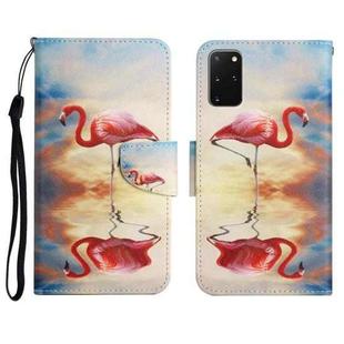 For Samsung Galaxy S20+ Painted Pattern Horizontal Flip Leather Case with Holder & Card Slot & Wallet(Flamingo)