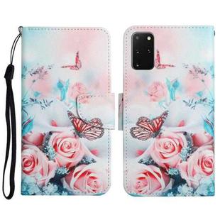 For Samsung Galaxy S20+ Painted Pattern Horizontal Flip Leather Case with Holder & Card Slot & Wallet(Peony Butterfly)