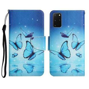 For Samsung Galaxy S20+ Painted Pattern Horizontal Flip Leather Case with Holder & Card Slot & Wallet(Flying Butterfly)