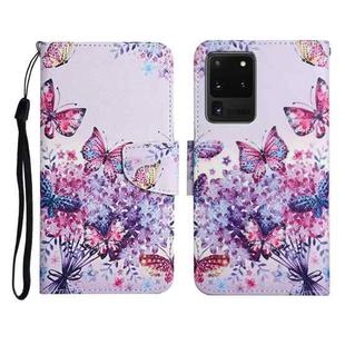 For Samsung Galaxy S20 Ultra Painted Pattern Horizontal Flip Leather Case with Holder & Card Slot & Wallet(Bright Butterfly)