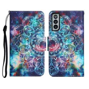 For Samsung Galaxy S21 5G Painted Pattern Horizontal Flip Leather Case with Holder & Card Slot & Wallet(Starry Mandala)