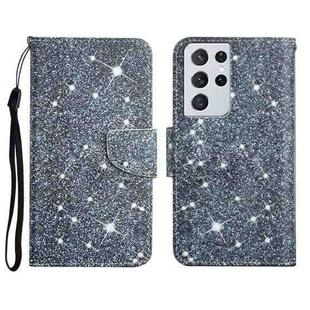 For Samsung Galaxy S21 Ultra 5G Painted Pattern Horizontal Flip Leather Case with Holder & Card Slot & Wallet(Gypsophila)