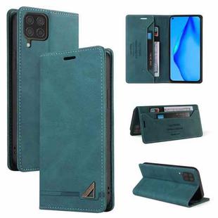 For Huawei P40 Lite Skin Feel Anti-theft Brush Horizontal Flip Leather Case with Holder & Card Slots & Wallet(Blue)