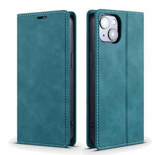 For iPhone 13 Skin Feel Dream Series Horizontal Flip Leather Case with Holder & Card Slots & Wallet(Blue)