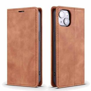 For iPhone 13 Pro Skin Feel Dream Series Horizontal Flip Leather Case with Holder & Card Slots & Wallet (Coffee)