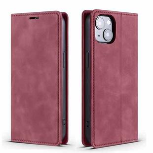 For iPhone 13 Pro Max Skin Feel Dream Series Horizontal Flip Leather Case with Holder & Card Slots & Wallet (Wine Red)