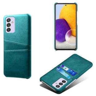 For Samsung Galaxy A82 5G Calf Texture PC + PU Leather Back Cover Shockproof Case with Dual Card Slots(Green)