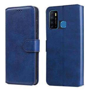 For Infinix Hot 9 Classic Calf Texture PU + TPU Horizontal Flip Leather Case with Holder & Card Slots & Wallet(Blue)