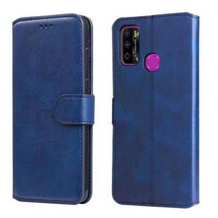 For Infinix Hot 9 Play Classic Calf Texture PU + TPU Horizontal Flip Leather Case with Holder & Card Slots & Wallet(Blue)