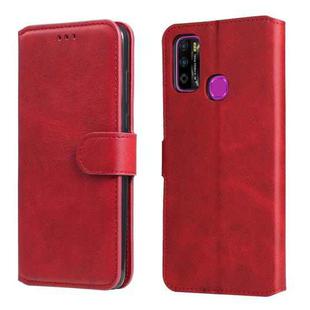 For Infinix Hot 9 Play Classic Calf Texture PU + TPU Horizontal Flip Leather Case with Holder & Card Slots & Wallet(Red)