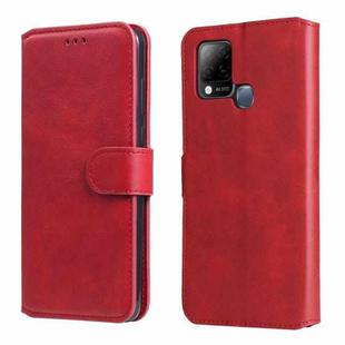 For Infinix Hot 10s Classic Calf Texture PU + TPU Horizontal Flip Leather Case with Holder & Card Slots & Wallet(Red)