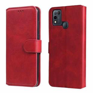 For Infinix Smart 5 Classic Calf Texture PU + TPU Horizontal Flip Leather Case with Holder & Card Slots & Wallet(Red)