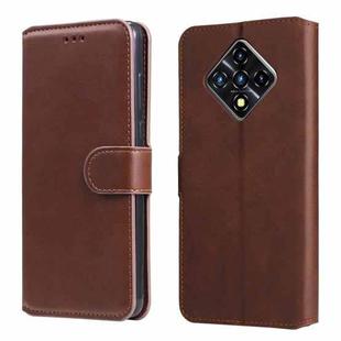 For Infinix Zero 8 Classic Calf Texture PU + TPU Horizontal Flip Leather Case with Holder & Card Slots & Wallet(Brown)